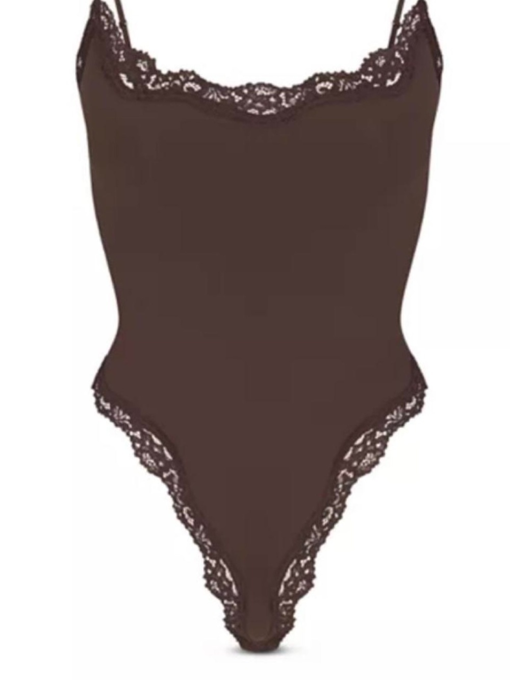 Skims Women's Brown and Black Bodysuit